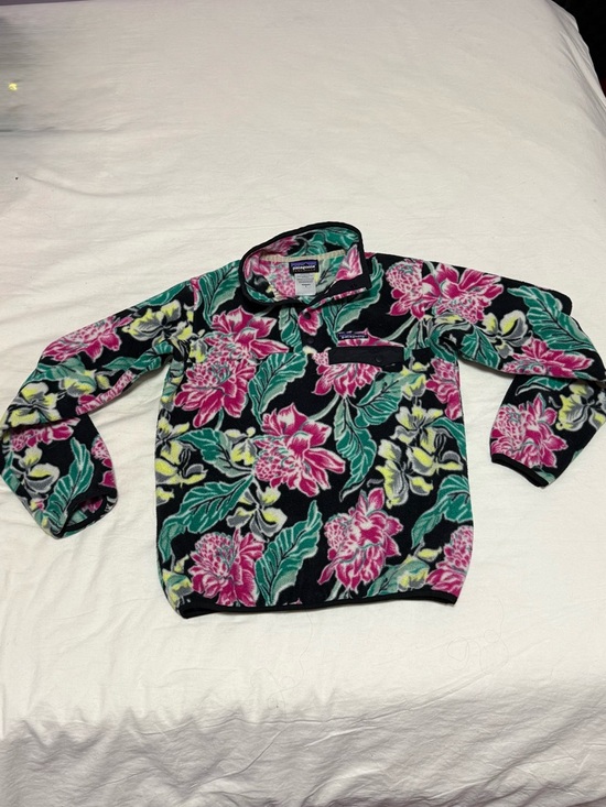 Patagonia Jackets & Blazers - Patagonia Synchilla Hawaiian Floral Snap-T Lightweight Pullover Fleece Womens S